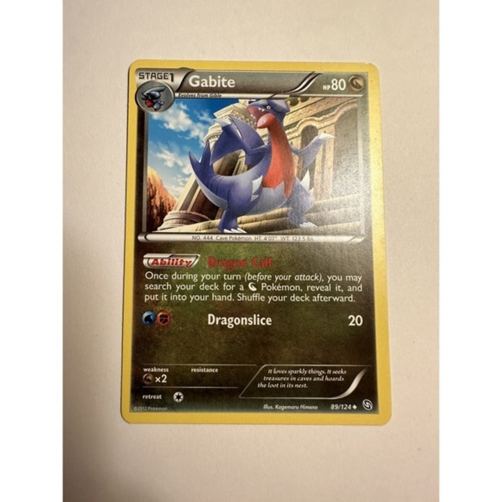 Pokémon TCG Gabite Dragons Exalted 89/124 MP‎ 67Z